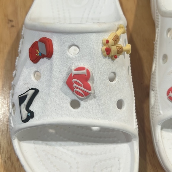 Crocs slides white size 8 - Picture 2 of 8